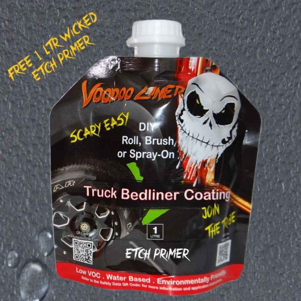 free 1ltr etch primer with voodoo liner 4 ltr pack